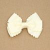 Grosgrain Scalloped Bow Hair Clip (Buttercream)