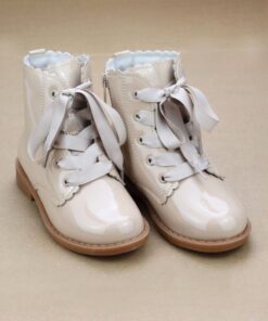 Josephine Toddler Girls Scallop Lace Up Boots
