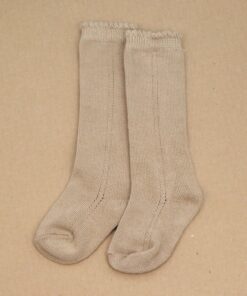 Openwork Knee Sock (Fawn)