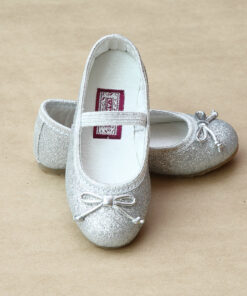 L'Amour Girls Glitter Ballet Flats
