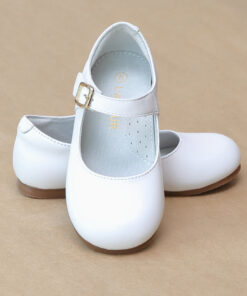 L'Amour Girls Rebecca Leather Dressy Flat