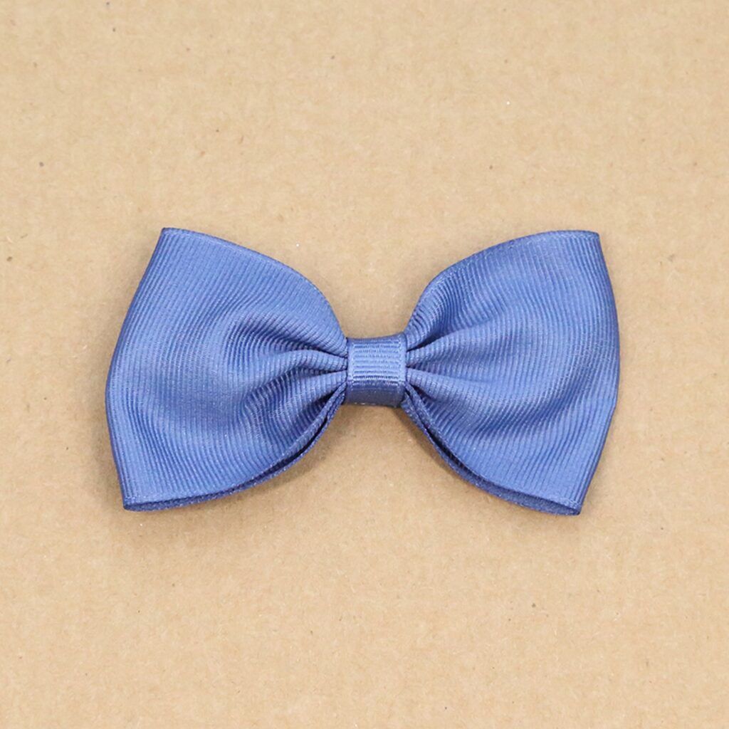 Grosgrain Bow Hair Clip (French Blue)