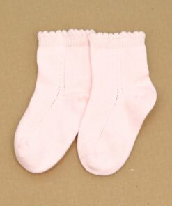 Openwork Ankle Sock (Pink)
