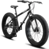 26" Mongoose Malus Adult Fat Tire Mountain Bike, Black