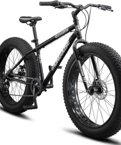 26" Mongoose Malus Adult Fat Tire Mountain Bike, Black