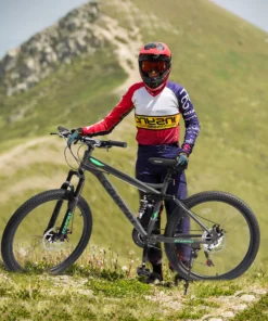 27.5 Inch Mountain Bike , Dual Full Suspension 21-Speed Disc Brakes Thumb Shifter,Carbon Steel Frame Mountain Bike, Mens Womens Trail Commuter City Bicycles