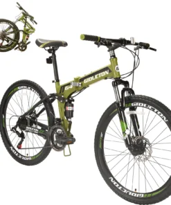 Folding Bike,26" Foldable Full Suspension Mountain Bike,21 Speed Bicycle Mens/womens Bicycle