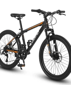 Raistyw 26 inch Mountain Bike for Men, Shimano 21 Speeds Mountain Bicycle for Adult with Mechanical Disc Brakes ,Ages 16+ ,Black + Orange