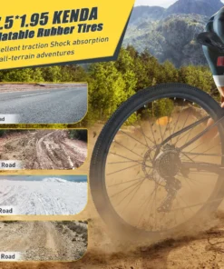 Aezusy Mountain Bike 27.5 Inch Wheels 21 Speed Adult Bike for Men Women, Front Suspension, Aluminum Alloy Frame, Gray